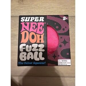 NEEDOH Super Fuzz Ball Giant Nee Doh Stress Ball XL Squishy Toy, Fast Ship! Pink